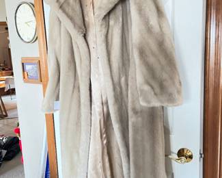 mink full length fur coat