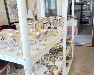 silver plate goblets
