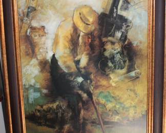 Large framed golfer (figure similar to Sam Sneed)