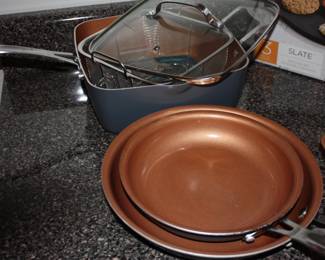 Gotham Copper cookware w/lids