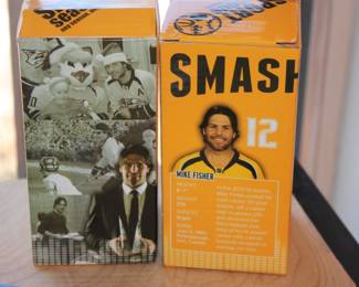 2 NIB Mike Fisher bobble heads