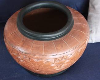 Indonesian clay vase