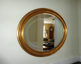 Oval Gold Mirror