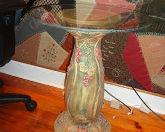 Pedestal of a Weller Grapevine Jardiniere (we made it into a table)