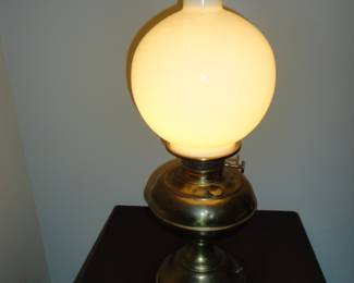 Electrified vintage oil lamp