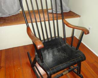 Hitchcock Style Antique Rocking Chair