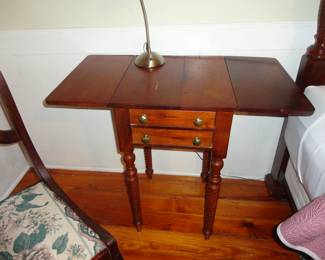 Small Drop Leaf Table w/ 2 drawers