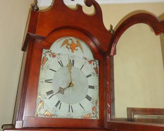 Early 1800's Mahogany Grandfather Clock