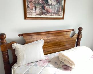 full bed with queen headboard