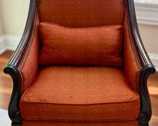 2 Upholstered Arm Chairs with pillow.  