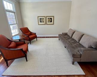 Living Room includes Walter E. Smithe Sofa and 2 Classic Arm Chairs