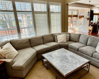 Walter E Smithe Camden 4 Pc Sectional Sofa  Retails now for $11,000 for only 3 Pc's 