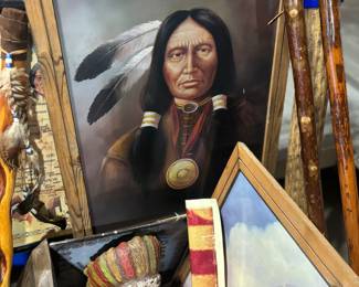 Lots of Native American art and artifacts, see auction listing