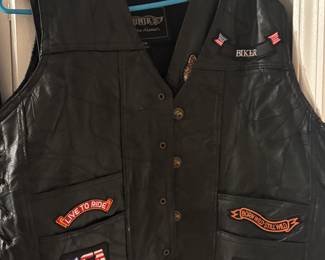 Leather vest