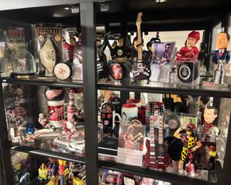Hockey, football, baseball collectibles
