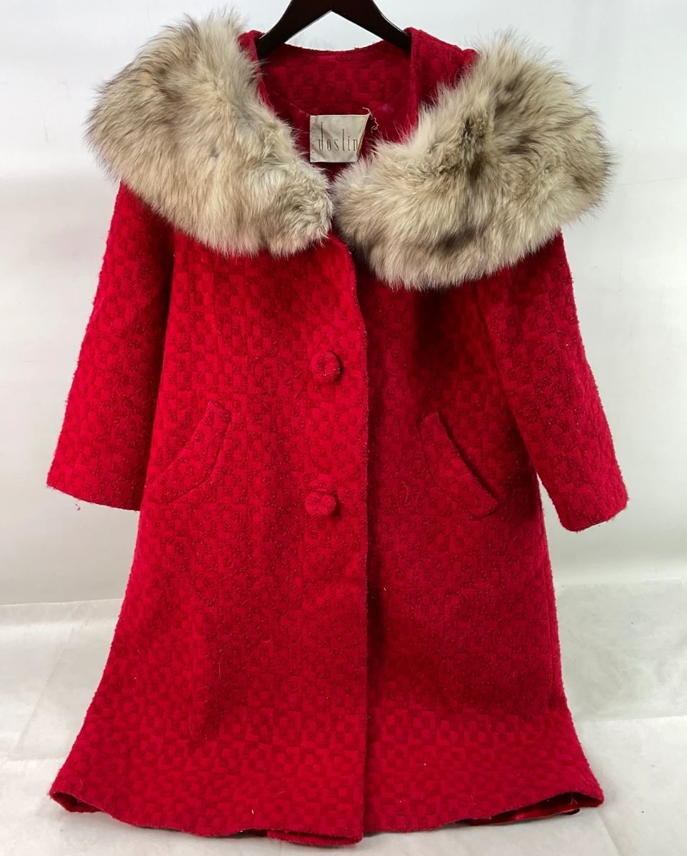 Joslin Knee-Length Red Coat 