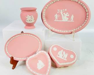 Rare Pink Vintage Wedgwood Jasperware