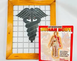 Stained Glass Caduceus