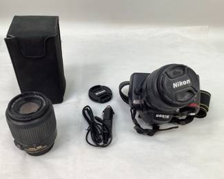 Nikon Camera with Extra Lens & Case