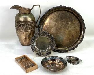 Vintage Demitasse Spoons, Godinger Silver & Reed and Barton Candy Dishes & More