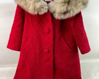 Joslin Knee-Length Red Coat 