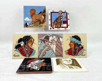 Teissedre Designs, Mag Mor Studios & Whipple & Sibley Hand Painted Ceramic Art Tiles