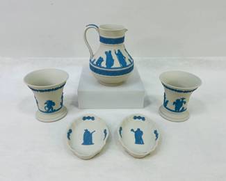 Vintage Wedgwood Reverse Blue on White Jasperware