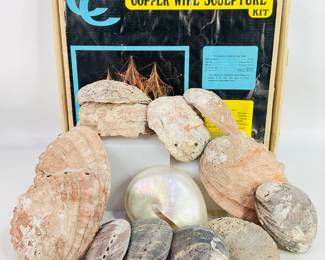 Copper Wire Art & Abalone Shells