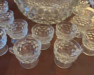 Glass Punch Bowl set 12 cups
$185.00