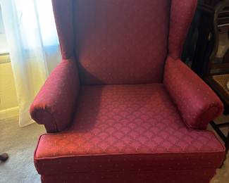 Burgundy Wingback Chairs by Fairfield
$ 250.00 each 28”w 24”d 41.5”t