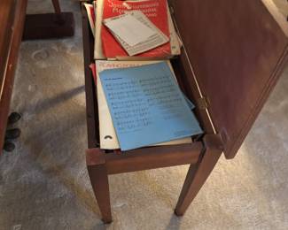 Shearer Upright Piano w bench.      $400.00.    Piano:60”L 27”d 49”t 
bench: 30”L 14”d 19”t
