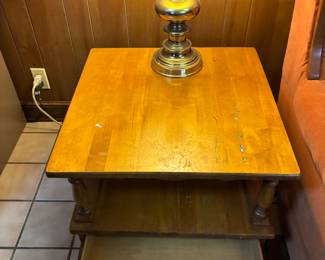 (2) Matching MCM Maple End Tables
$ 125.00 each. 24”w 24”d 21”t