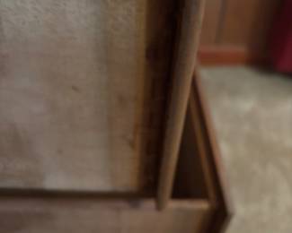 3drawer chest w bookshelf $ 150.00
28”w 17.5”d 31”-78”t   2 pieces