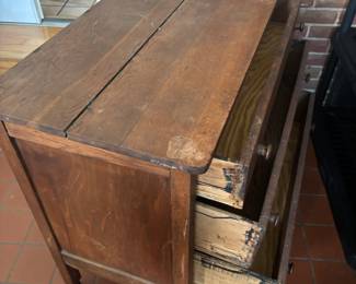 Primitive Oak Chest on Castors $185.00
38” w 18.5”d 33”t