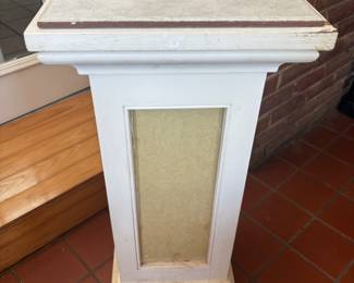 White Wood Plant Stand $ 45.00
13”w 13”d 29.5”t