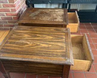 Matching MCM End Tables $60.00 each
22.25”w 28”d 21”t