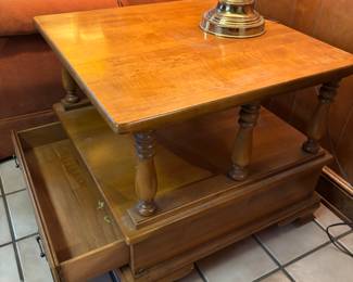 (2) Matching MCM Maple End Tables
$ 125.00 each. 24”w 24”d 21”t