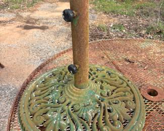 Cast Iron Umbrella Stand $ 40.00
18” diameter 18” t