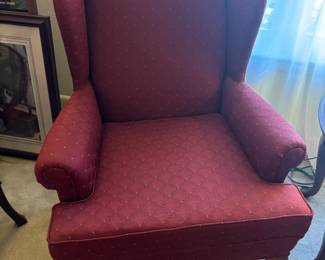 Burgundy Wingback Chairs by Fairfield
$ 250.00 each 28”w 24”d 41.5”t