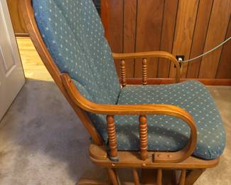 Oak Glider $80.00. 21.5”w 25”d 38”t