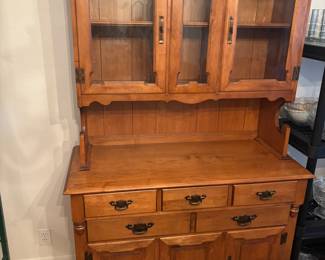 Tell City, IN 2 piece Hard Rock Maple Hutch $ 650.00.  44”w 19”d 70”t