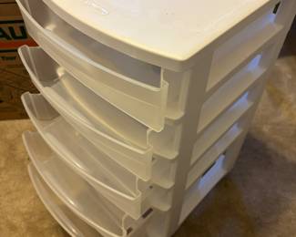 Rolling storage carts $18 each
12.5”w 14.5”d 25.5”t