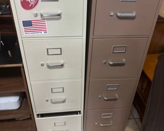 4 Drawer File Cabinets $60.00 each
15”w 27”d 52”t