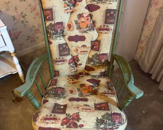 Green wood rocker $ 90.00
26”w 28”d 40”t