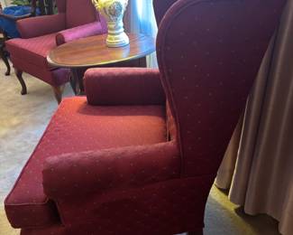 Burgundy Wingback Chairs by Fairfield
$ 250.00 each 28”w 24”d 41.5”t
