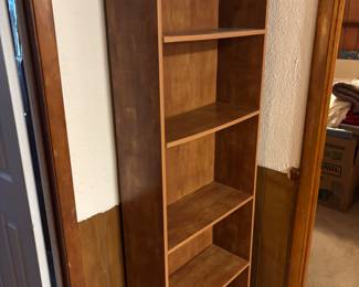 Bookcase 5 shelves 3 adjust $30.00
25”w 9.5”d 71.5”t