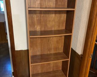Bookcase 5 shelves 3 adjust $30.00
25”w 9.5”d 71.5”t