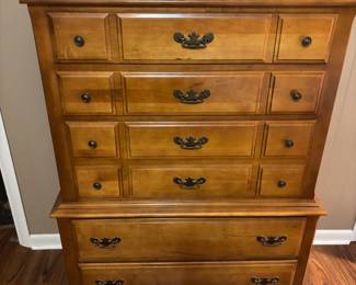 Yorktown by Flanders Maple wood
Chest of Drawers 6 drawers 
38”w 18.5”d 51”t