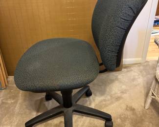 Office chair on castors $45.00
21”w 22”d 36”t