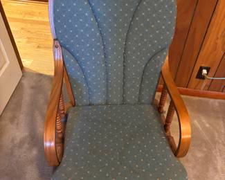 Oak Glider $80.00. 21.5”w 25”d 38”t